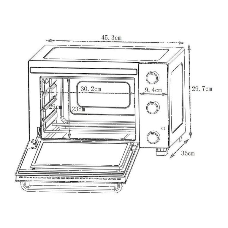 CONTINENTAL EDISON CEMF22B Minifour électrique Rotissoire Convection naturelle - vue 9
