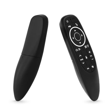 CP G10s Pro Universal Smart TV Air Mouse - Assistant vocal à distance sans fil/IR, gyroscope et LED noir