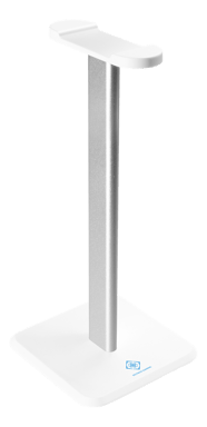 DELTACO GAMING - Soporte de aluminio para casco, blanco