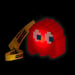 Fantome Pac-Man Asustado Rojo 6cm Bigben Audio Luz LED con correa de muñeca