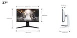 Monitor PC Tcl Gaming 27R83U 4K Qled Mini LED 160Hz
