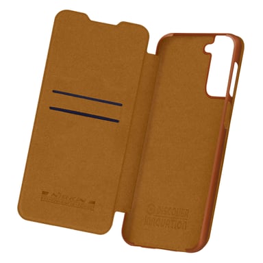Funda Samsung Galaxy S21 Plus de Piel Monedero QIN de NILLKIN – Marrón