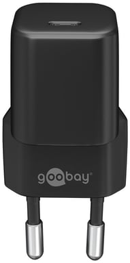 Goobay 59357 chargeur d'appareils mobiles Écouteurs, Smartphone, Tablette Noir Secteur Charge rapide Intérieure