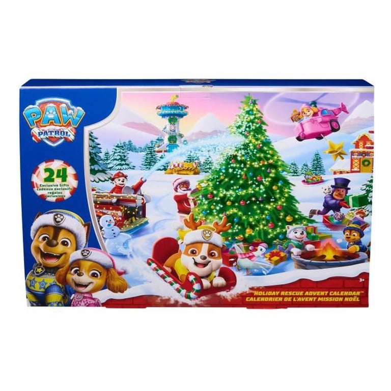 Calendrier de l'Avent Pat Patrouille SPINMASTER 24 surprises figurines mini véhicules accessoires Multicolore - Neuf
