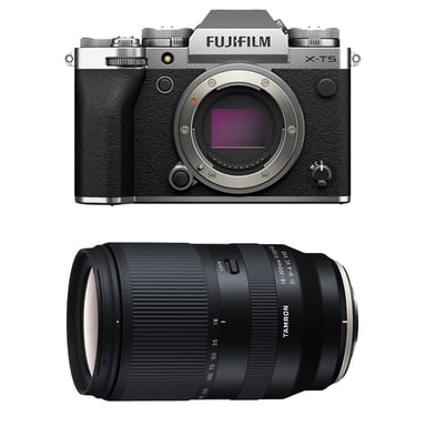 FUJIFILM X-T5 Silver + Objectif TAMRON 18-300 mm f/3.5-6.3 Di III-A VC VXD