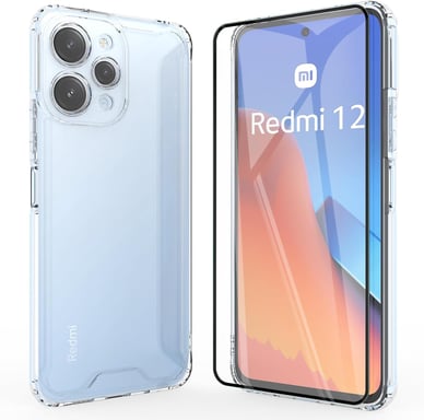 Xiaomi Poco M6 Pro 5G coque tpu et vitre full noir