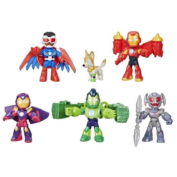 Pack de figurines Avengers en armure, Marvel Iron Man and his Awesome Friends - Neuf