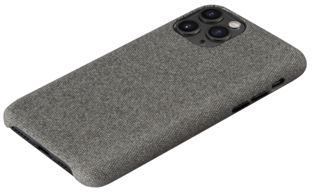 Custodia in tessuto per Apple iPhone 11 Pro, grigio chiaro