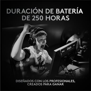 Logitech G 910-006785 ratón Juego mano derecha RF inalámbrico Óptico 25600 DPI