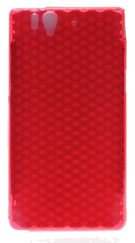 Coque silicone unie compatible Givré Rouge Sony Xperia Z