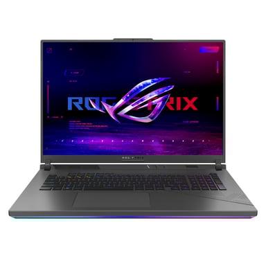 ASUS ROG Strix G18 G814JZR-DR6120W Intel® Core™ i9 i9-14900HX Ordinateur portable 45,7 cm (18'') WQXGA 32 Go DDR5-SDRAM 1 To SSD NVIDIA GeForce RTX 4080 Wi-Fi 6E (802.11ax) Windows 11 Home Noir, Gris