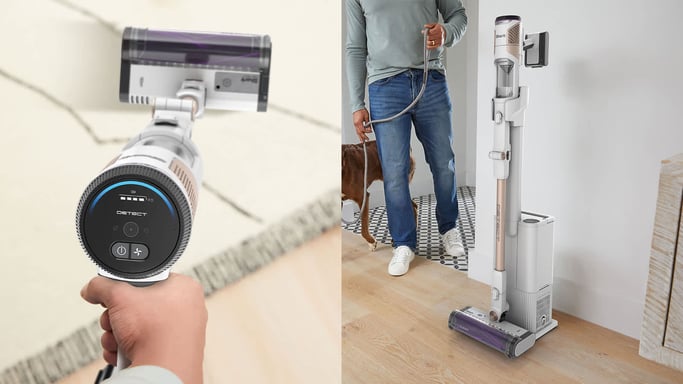 Shark IW3612EU aspiradora de pie y escoba eléctrica Aspiradora escoba Batería Secar Sin bolsa 0,42 L 240 W Blanco