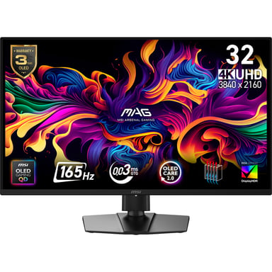 MSI MAG 322UP QD-OLED E16 pantalla para PC 80 cm (31.5'') 3840 x 2160 Pixeles 4K Ultra HD Negro