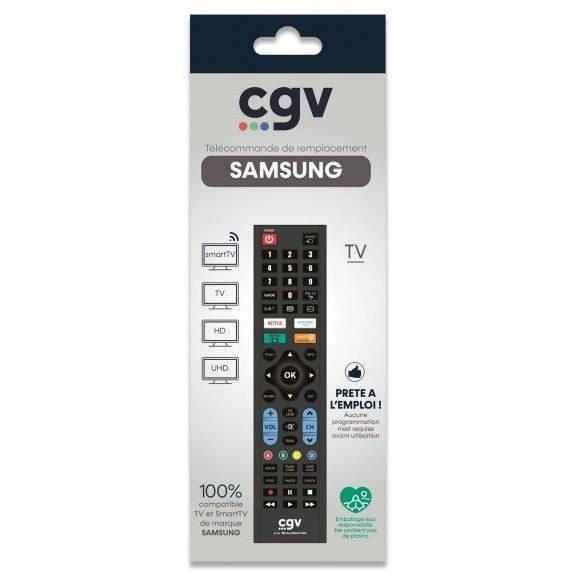 Télécommande de remplacement CGV FIDELIO Samsung Pour téléviseurs Samsung Sans programmation Prête à 'emploi - vue 4