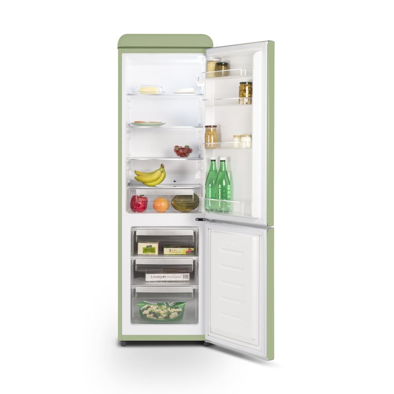 Schneider SCCB250V VAE Réfrigérateur combiné Vintage amande Neuf - vue 2