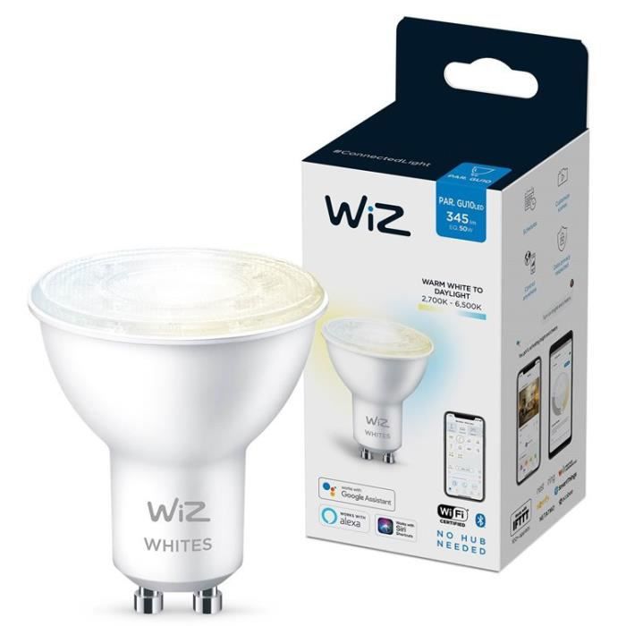WiZ Ampoule connectée Blanc variable GU10 50W - Wiz