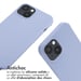 imoshion Coque en silicone avec cordon pour Apple iPhone 14 - Violet