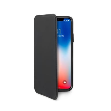Celly Prestige funda para teléfono móvil Funda cartera Negro