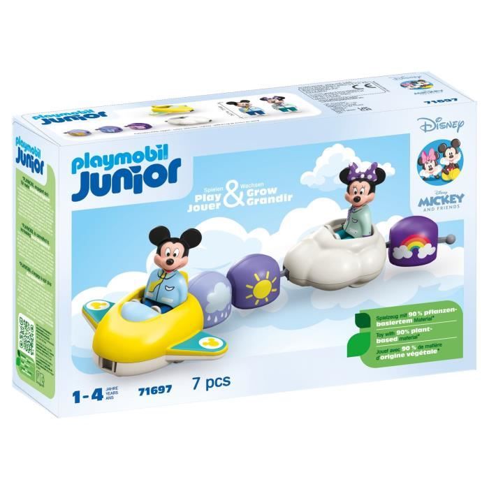 PLAYMOBIL Junior 71697 Train des nuages de Mickey et Minnie, Junior & Disney, Comprend Minnie, Mickey, Des 12 mois - Neuf