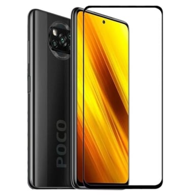 Evelatus Full Cover 2.5D Verre pour Xiaomi Poco X3 Antistatique / Colle Japon Noir