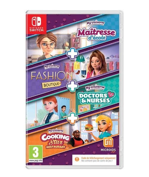 Pack My Universe Cooking star Doctors et Nurses Fashion boutique School Teacher Code in a box Nintendo Switch Neuf - vue 10