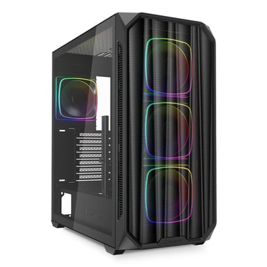 Boîtier Semi-Tour Sharkoon AK5M RGB Noir