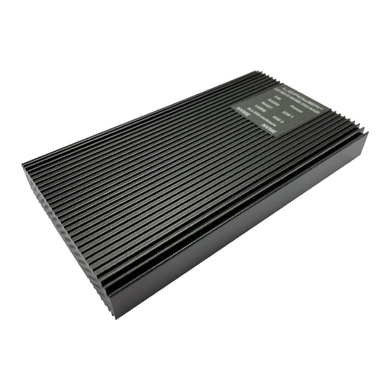 LC Power LC M2 C NVME 2X2 RAID Boîtier de disques de stockage Enceinte ssd .2 Alimenté par port USB Neuf