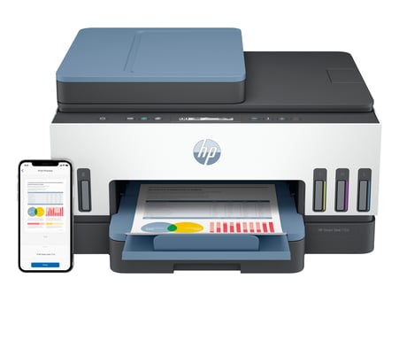 HP Smart Tank Imprimante Tout-en-un 7306, Impression, numérisation, copie, chargeur automatique de documents, sans fil, Chargeur automatique de documents de 35 pages, Numérisation vers PDF, Impression recto-verso