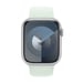 Bracelet Boucle unique en Silicone pour Apple Watch Series 1 - 11 / SE / Ultra (44/45/46/49 mm) - Taille 11 - Soft Mint