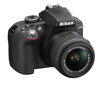 Nikon D3300 Noir - vue 2