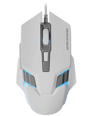 Mars Gaming MM024, Ratón Gaming RGB, Sensor Óptico 4000 DPI, Switches Mecánicos Huano, Iluminación RGB Flow, Ajuste On-the-fly 1200 / 2400 / 3200 / 40