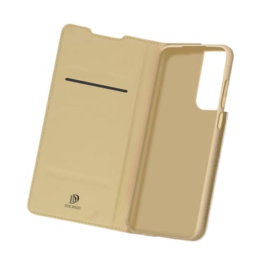Funda Samsung Galaxy S21 Ultra Tarjetero Cierre F.Soporte Dux Ducis – Oro
