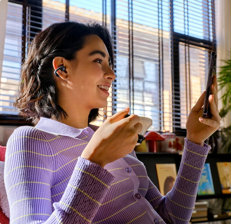Ecouteurs sans fil True Wireless à conduction aérienne Ear Ring Shokz OpenDots Air - vue 4