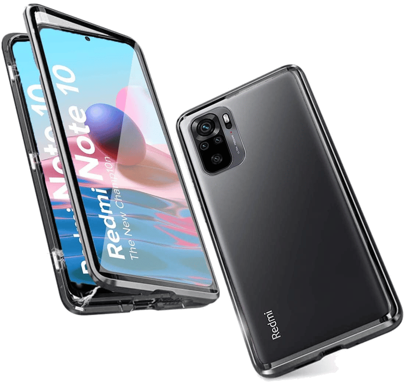 Coque Verre Trempe pour XIAOMI Redmi Note 10 Magnetique Transparente Protection Integrale