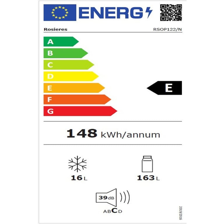 Réfrigérateur Rosières RSOP122N 179 litres Classe E - vue 4
