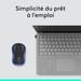 LOGITECH - ratón óptico inalámbrico - M185 Azul