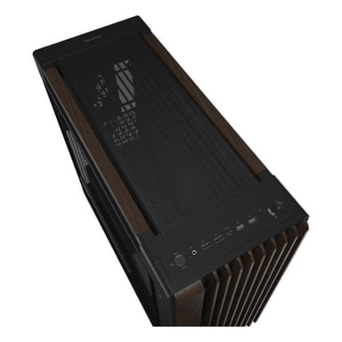 ASUS ProArt PA602 Wood Edition Modern Black - Tempered Glass Panel Midi Tower Noir, Bois