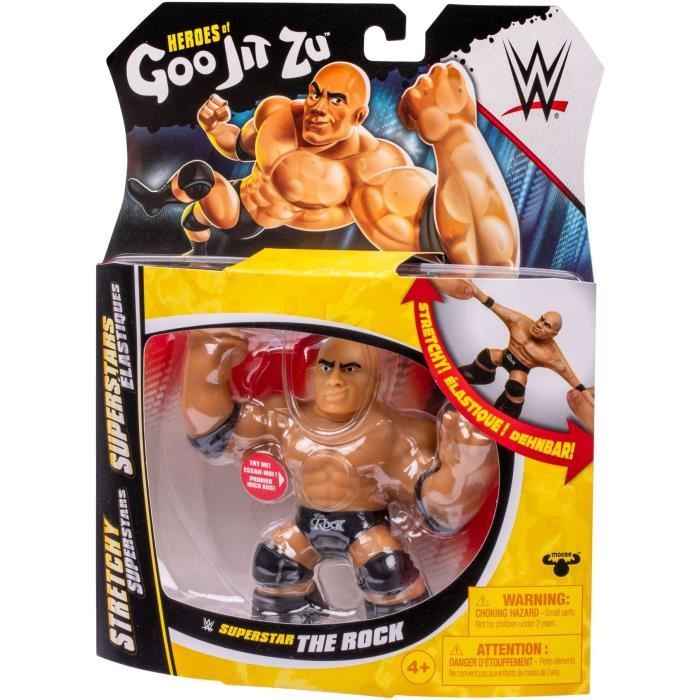 Figurine extensible GOO JIT ZU WWE The Rock 11 cm Texture élastique Extensible 3x - vue 3