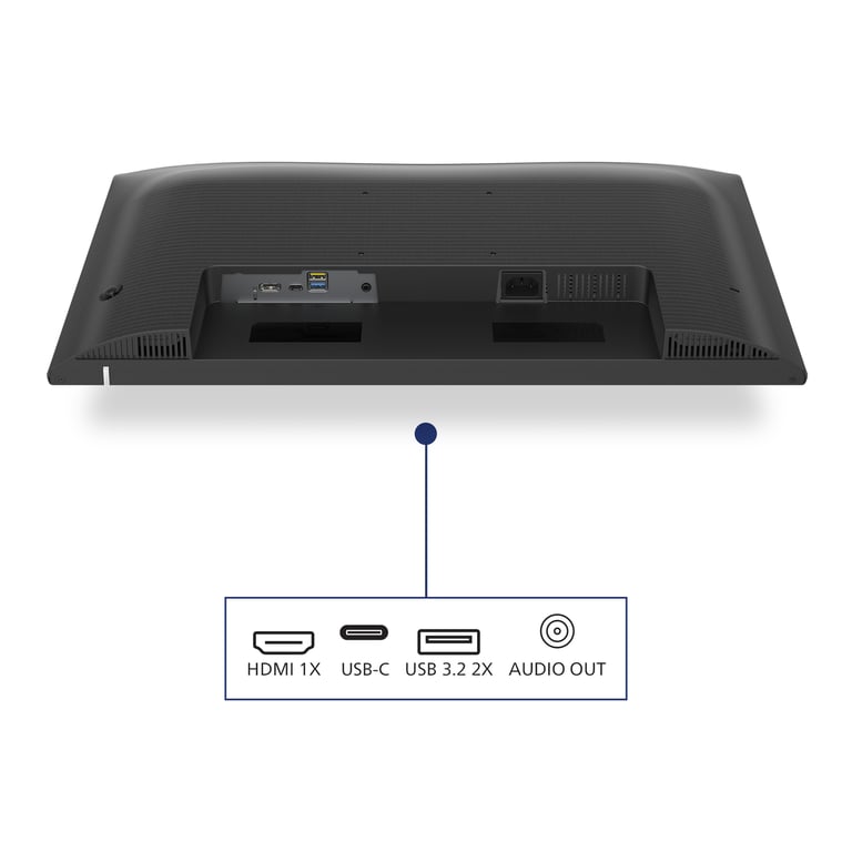 Philips 24E1N1300AE Moniteur FHD 234 Pouces 100 Hz IPS 1ms Alimentation USB C Hauteur réglable Haut parleurs Mode LowBlue 1920 x 1080 250 CDm² HDMI 1.4 / USB C - vue 8