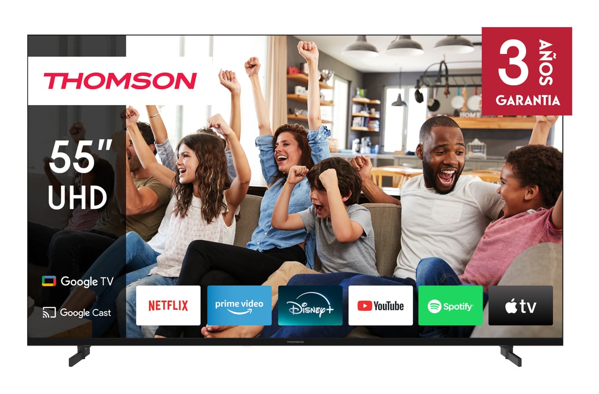 Thomson 55UG4S14 TV 139,7 cm (55 ) 4K Ultra HD Smart TV Wifi Noir - Neuf