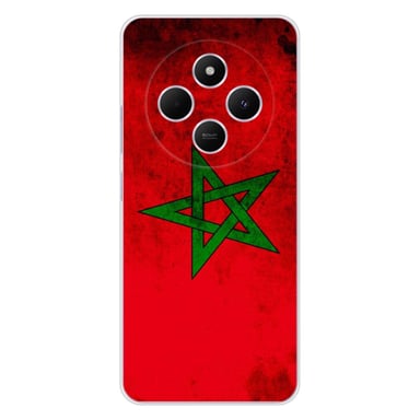 Coque en silicone - Compatible Xiaomi Redmi 14C 4G - design drapeau maroc