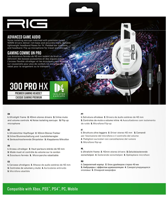 Casque Gaming Rig 300 Pro Hx Pour Xbox Onexbox Series /xbox Seriesx Nacon - vue 7