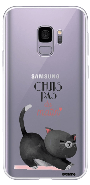 Evetane Coque Samsung Galaxy J6 2018 360 intégrale transparente Motif Chuis pas du matin Tendance