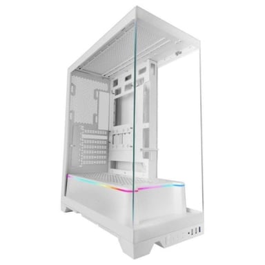 Caja Mars Gaming MC-PRISMA Triple Cristal ARGB Blanco Semitorre ATX