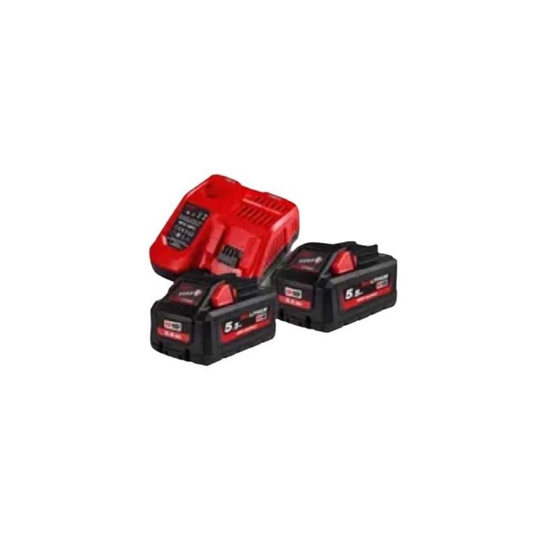 Pack de 2 batteries 18V M18 HNRG HIGH OUTPUT™ 5 5 Ah+ chargeur M12 18 FC MILWAUKEE 4933464713 - vue 2