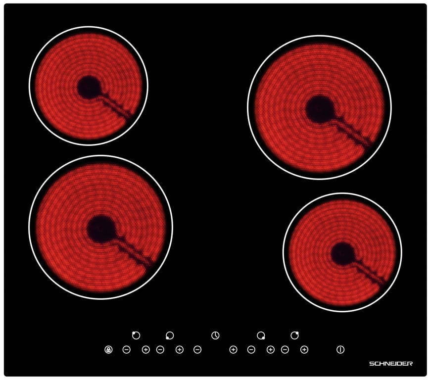 Schneider SCTV604S Table vitrocéramique 4 feux Neuf - vue 2