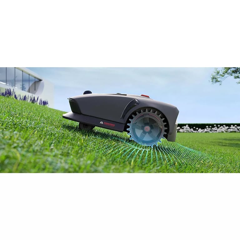 MOVA 1000 Robot Tondeuse Installation sans Fil cartographie 3D LiDAR jusqu'à 1000 m² évitement Intelligent des Obstacles. Contrôle Via App Roues Tout Terrain Coupe en U Chargement Rapide - vue 3