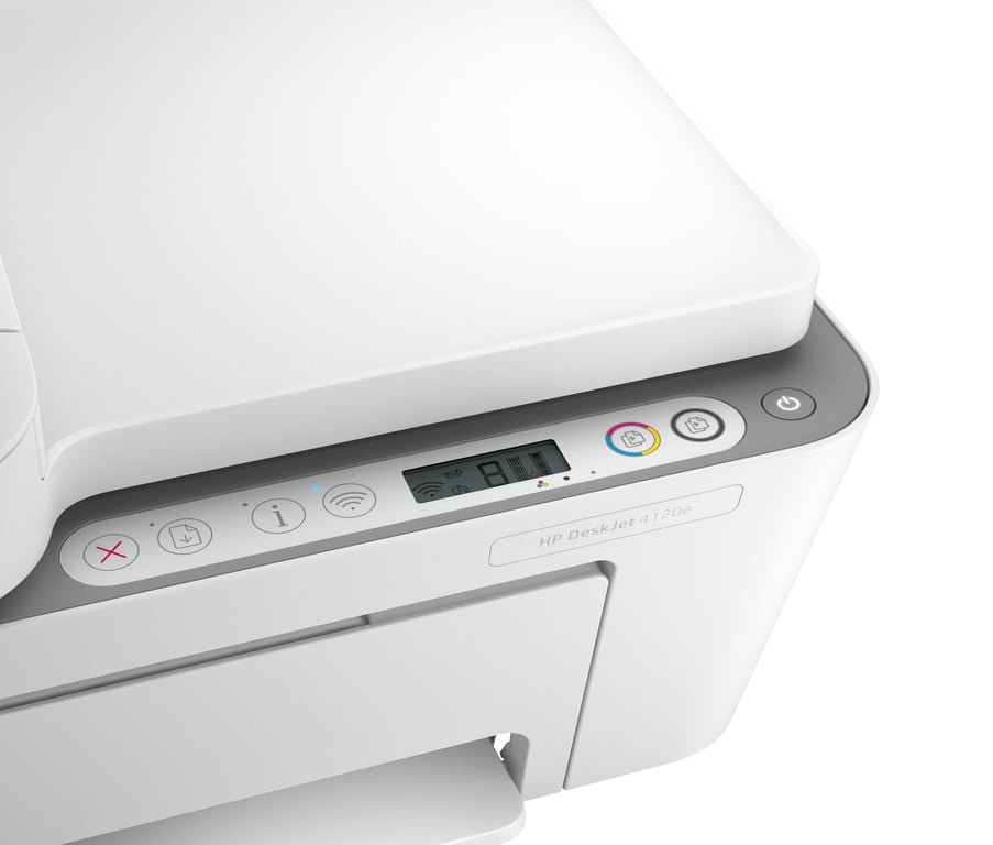 HP DeskJet Imprimante Tout-en-un HP 4120e, Couleur, Imprimante pour Domicile, Impression, copie, numérisation, envoi de télécopie mobile, HP+, Éligibilité HP Instant Ink, Numériser vers PDF - Neuf