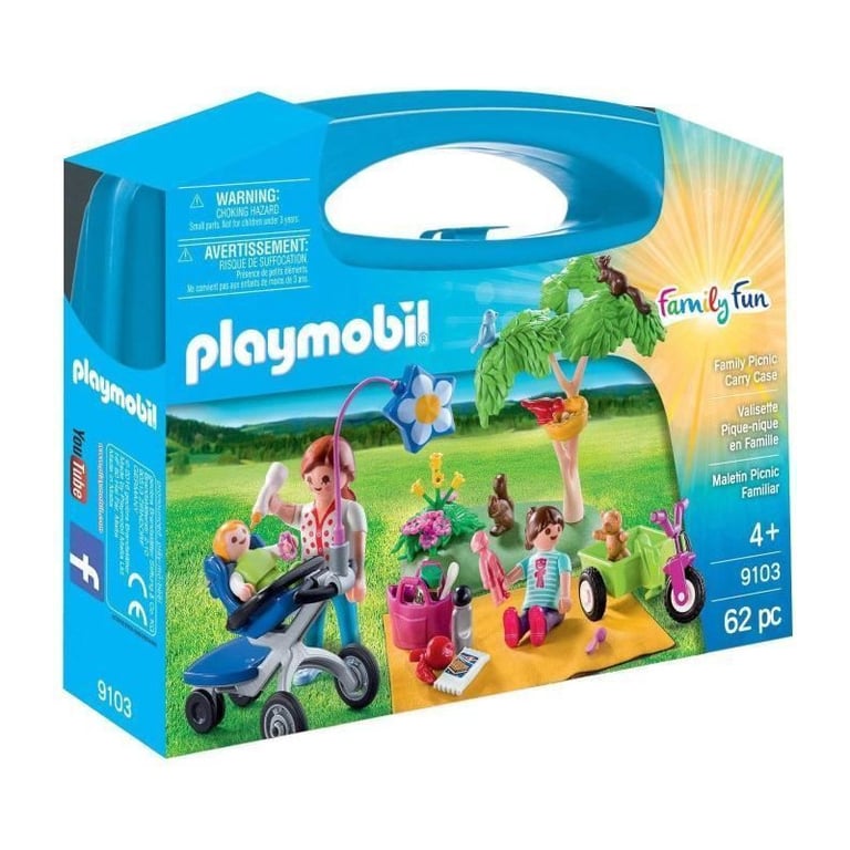 Playmobil 9103 Family Fun : Valisette Pique nique en Famille Playmobil