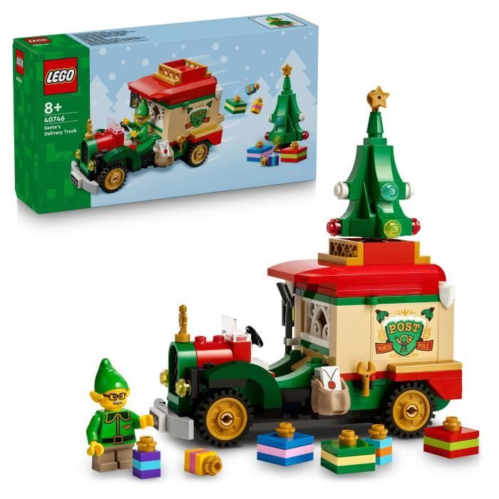 LEGO Le Camion de Livraison du Père Noël Jouet Coloré Maquette à Exposer avec Sapin de Noël Cadeaux et Décorations Idée de Cadeau pour Les Fêtes pour Garçon ou Fille dès 40746 - vue 3